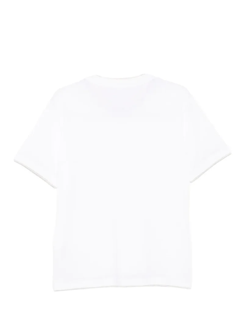 Alternative view of Tricou Eleventy V-neck alb