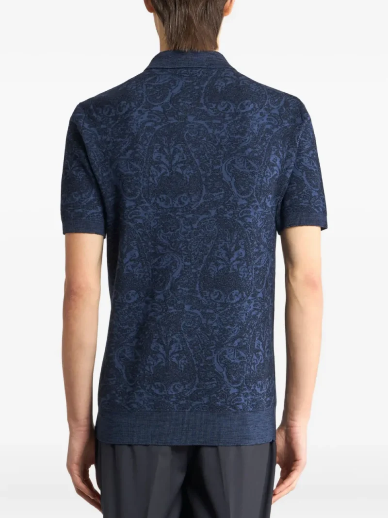 Alternative view of Tricou polo ETRO Jacquard bleumarin