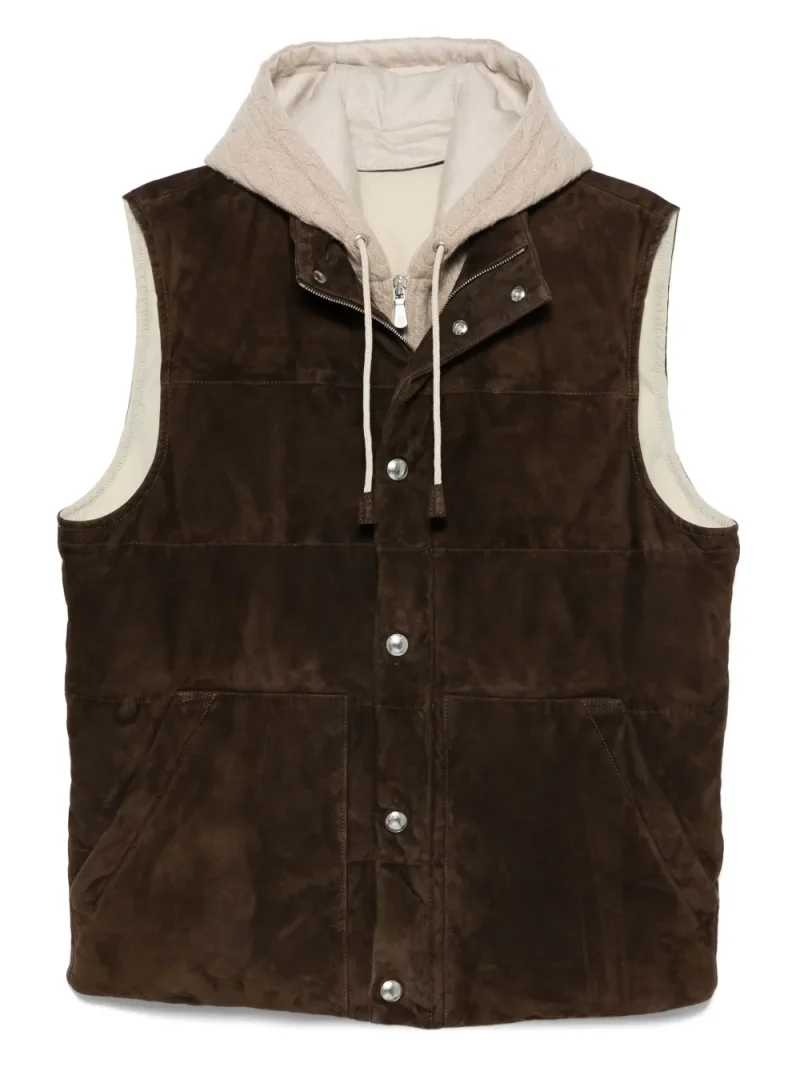 Vesta Eleventy Suede Quilted maro