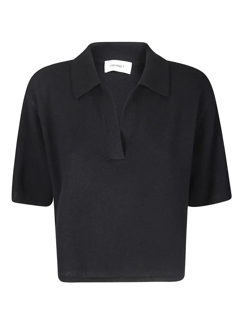 Pulover Lisa Yang Polo-Neck Cashmere beumarin