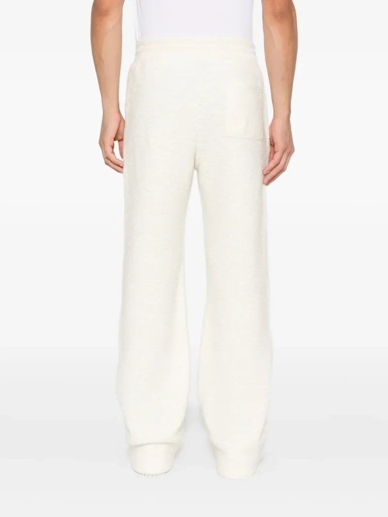 Alternative view of Pantaloni Casablanca Textured Logo-Patch Track ecru