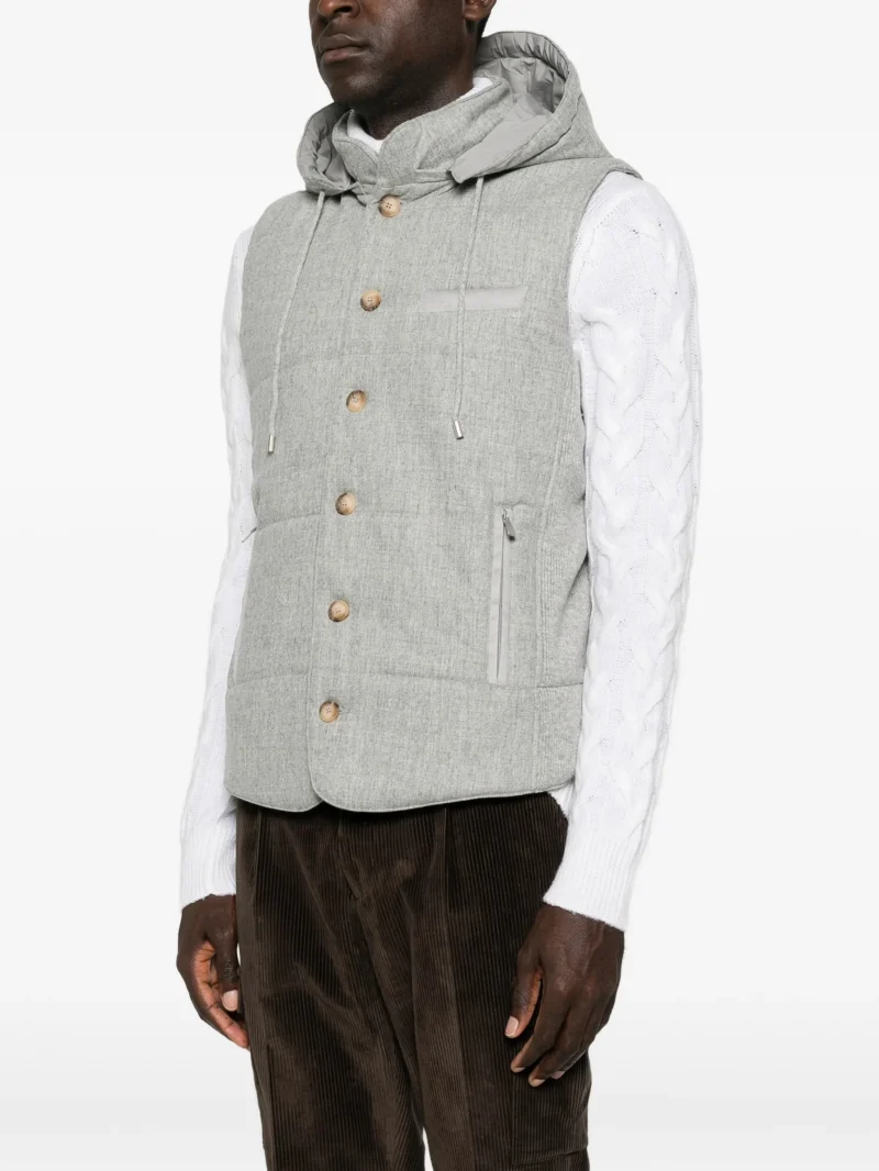 Vesta Gran Sasso Quilted Hooded gri - imagine 3