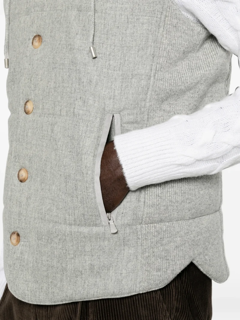 Vesta Gran Sasso Quilted Hooded gri - imagine 5