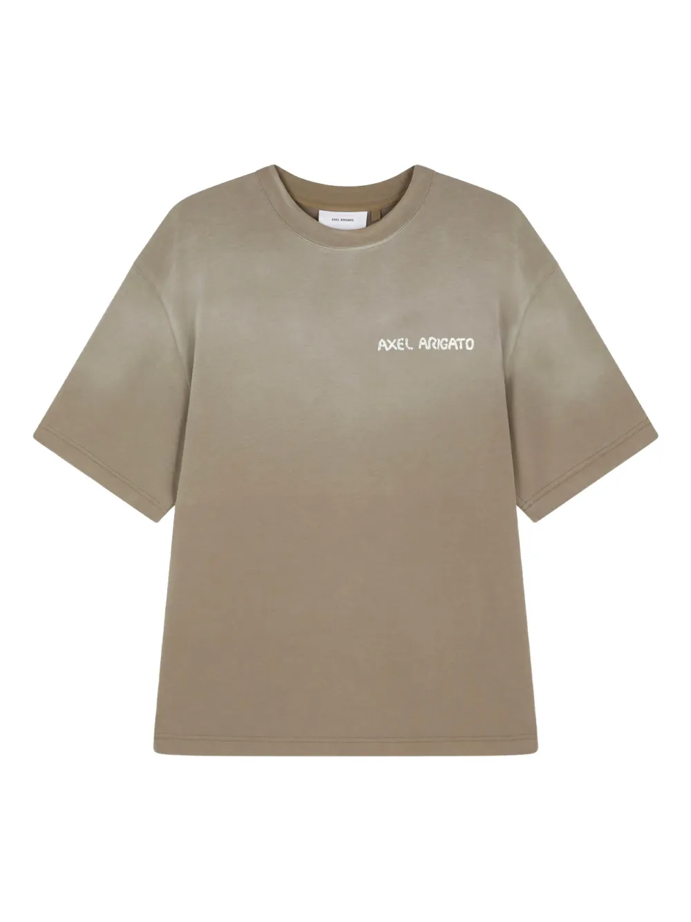 Tricou Axel Arigato Logo-Print maro