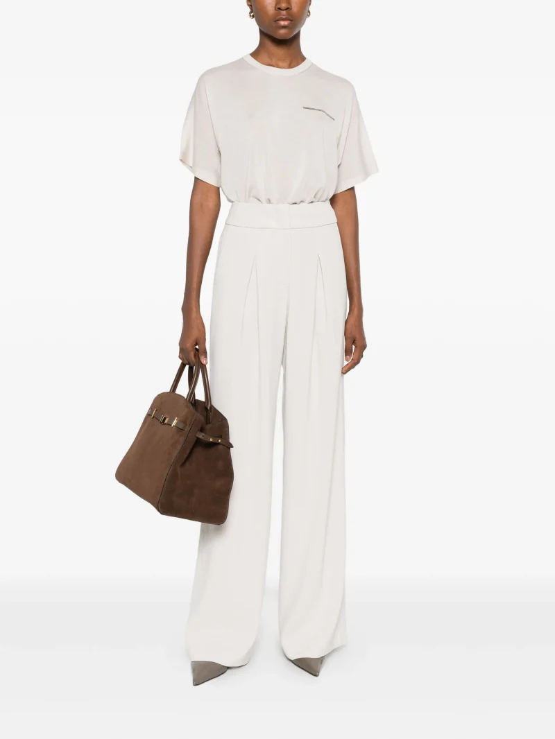 Alternative view of Bluza Peserico fine-knit short-sleeve bej