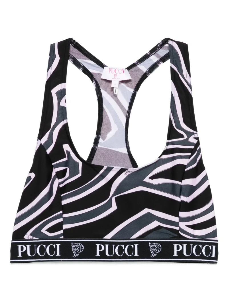 Bustiera PUCCI racer-neck multicolor