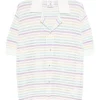 Camasa Casablanca striped short-sleeve alb