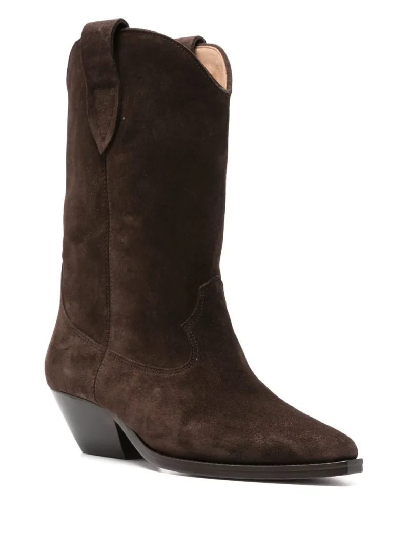Alternative view of Cizme Isabel Marant suede pointed-toe maro