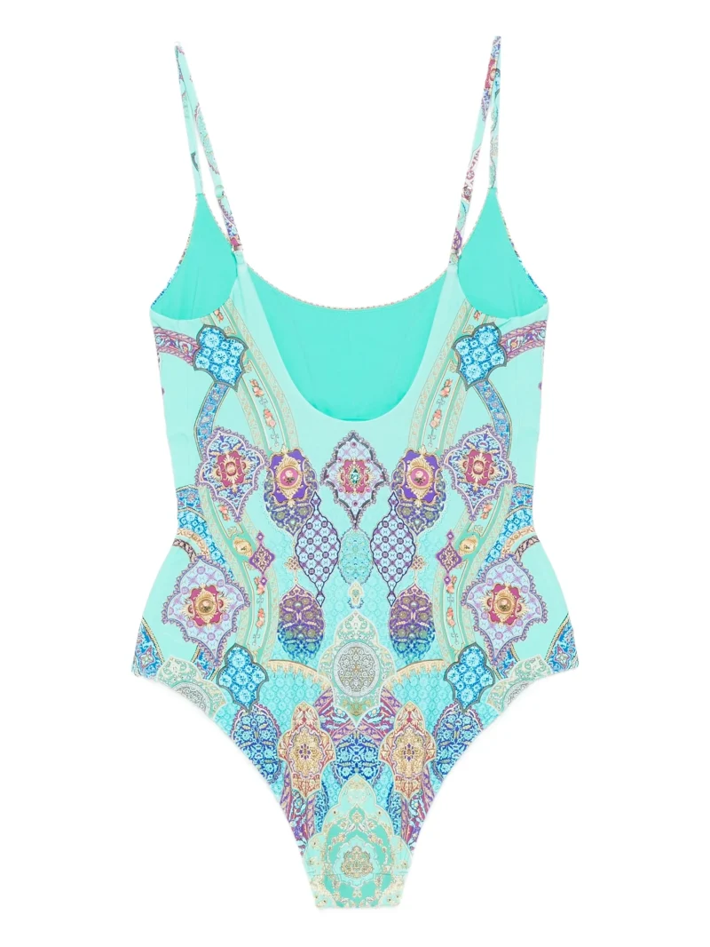 Alternative view of Costum de baie Camilla embellished paisley-print