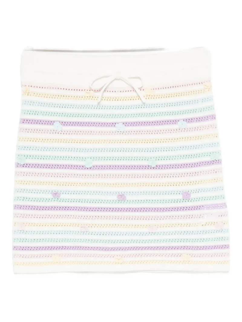 Fusta Casablanca striped embellished multicolor