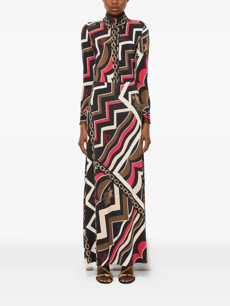 Alternative view of Fusta maxi PUCCI abstract-print multicolor