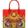 Geanta Versace baroque-print tote multicolor