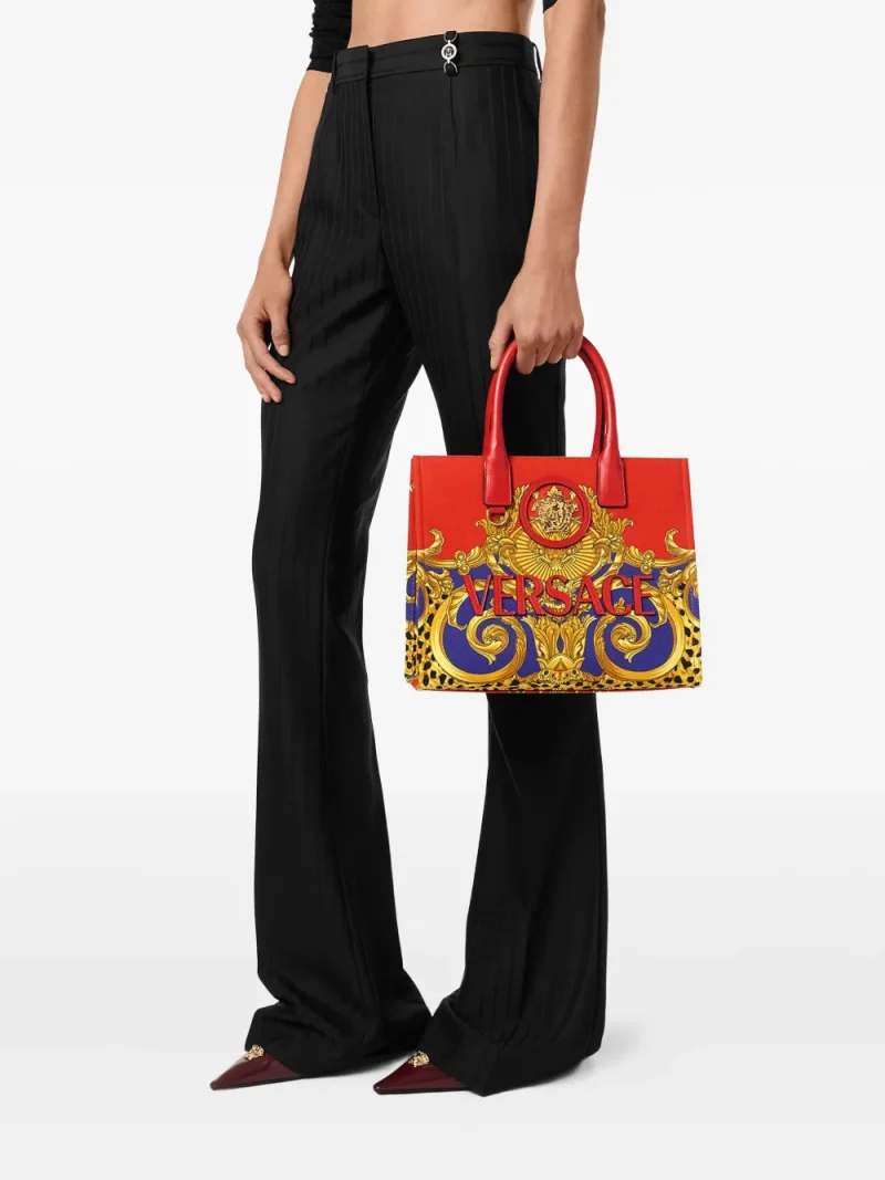 Alternative view of Geanta Versace baroque-print tote multicolor