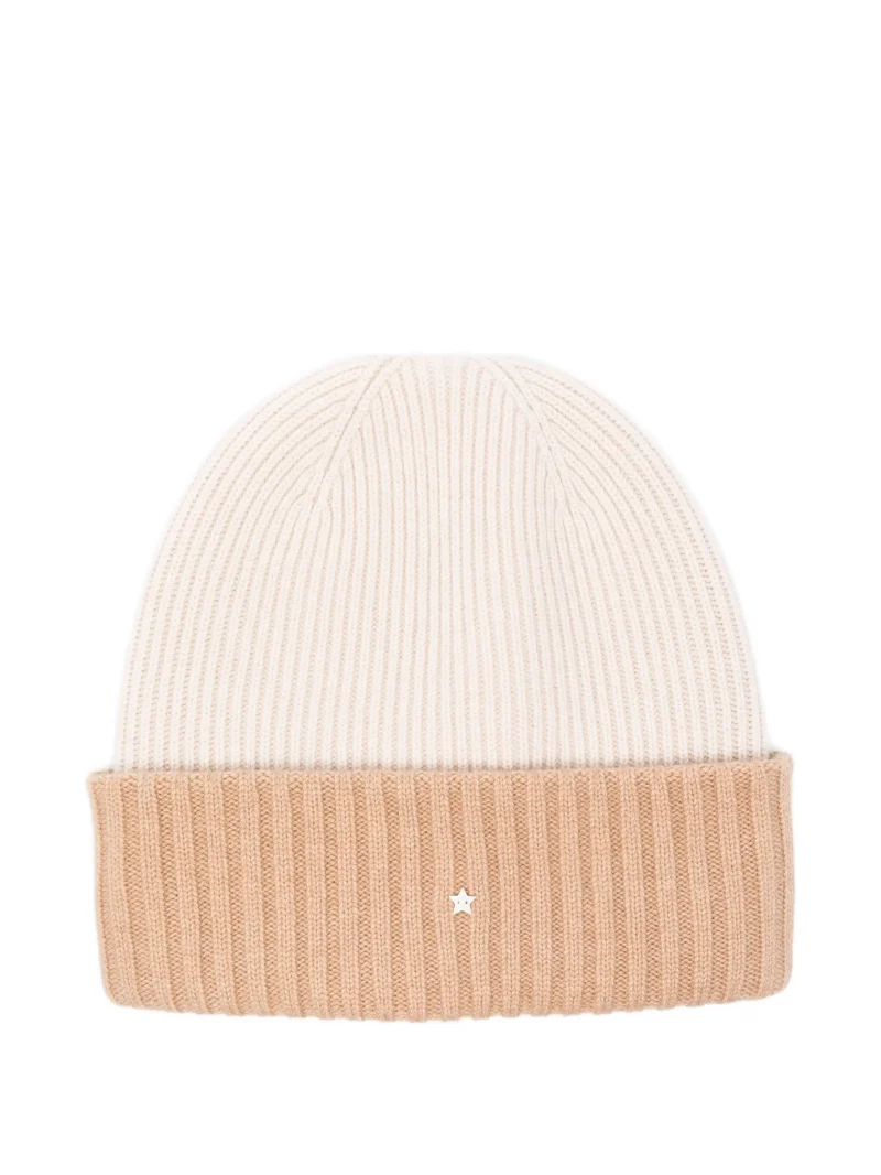 Caciula Lorena Antoniazzi Ribbed Knir bej