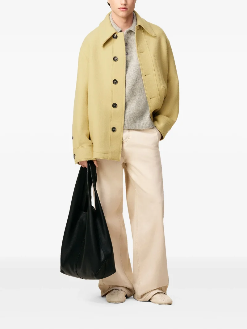 Alternative view of Jacheta AMI Paris button-up wool crem