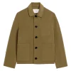 Jacheta AMI Paris wool buttoned bej