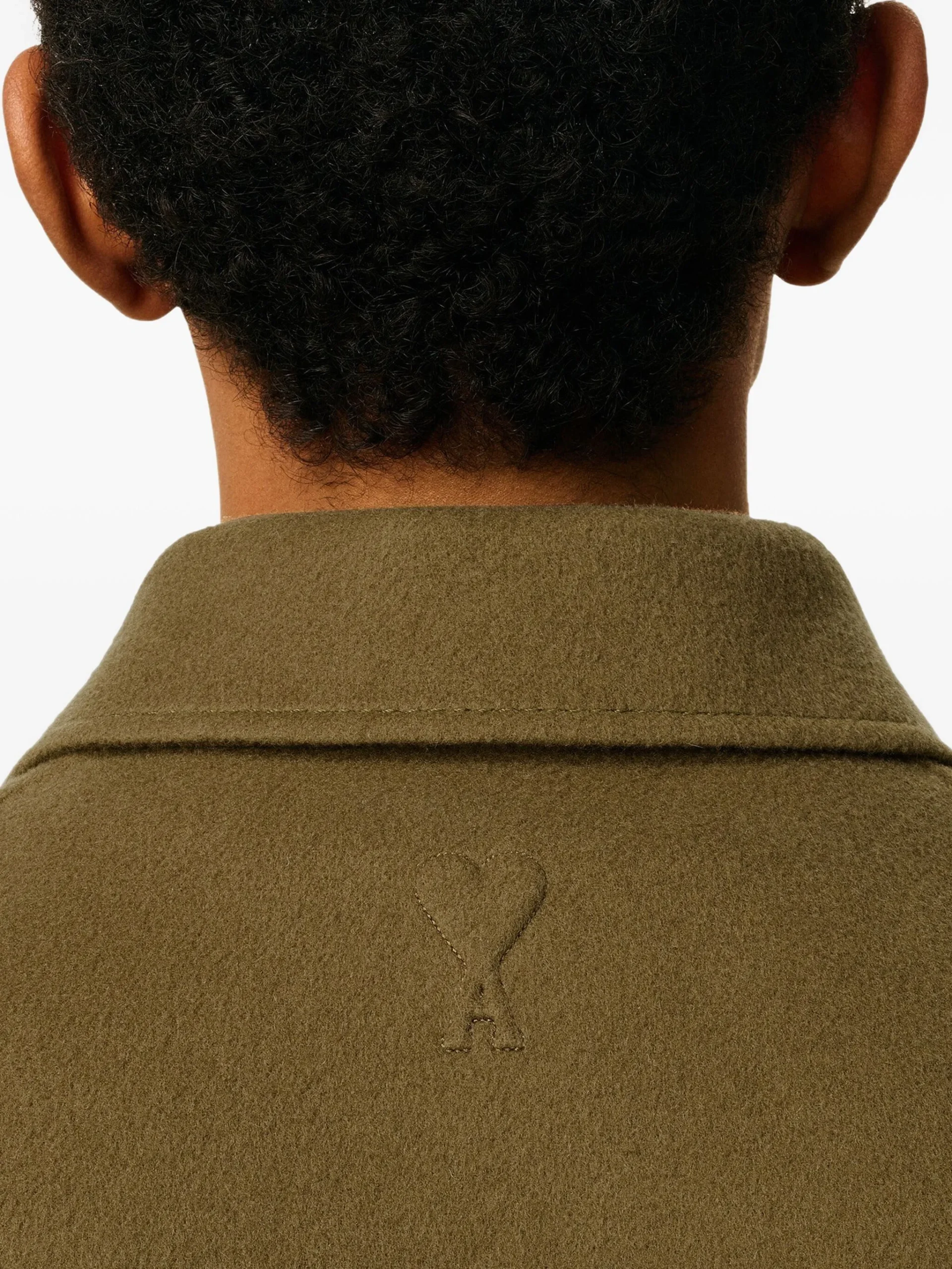 Jacheta AMI Paris wool buttoned bej - imagine 6