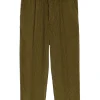 Pantaloni AMI Paris cotton corduroy verde