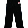 Pantaloni Casablanca side-stripe velour track negru
