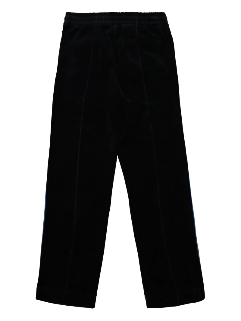 Alternative view of Pantaloni Casablanca side-stripe velour track negru