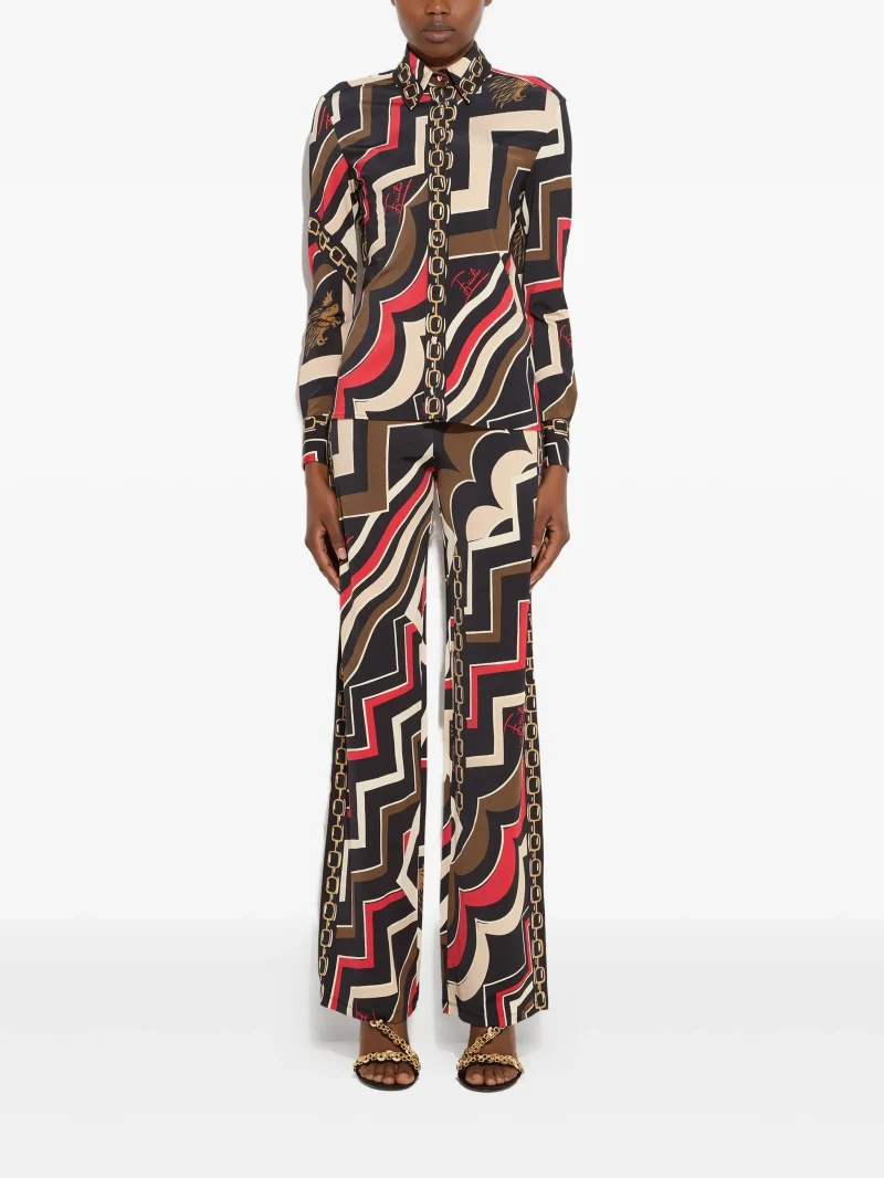 Alternative view of Pantaloni PUCCI istrice-print multicolor