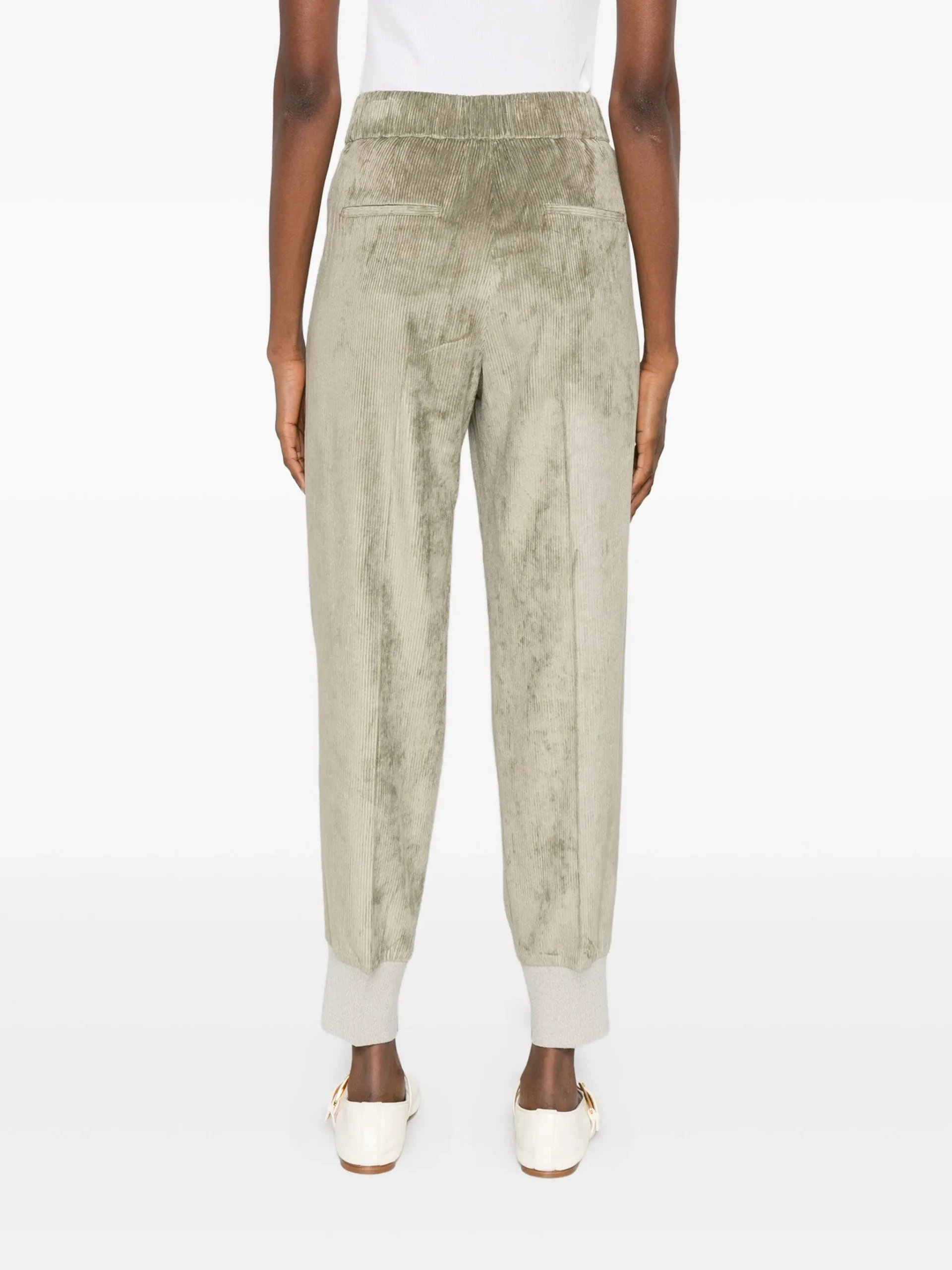 Pantaloni Peserico Corduroy gri - imagine 4