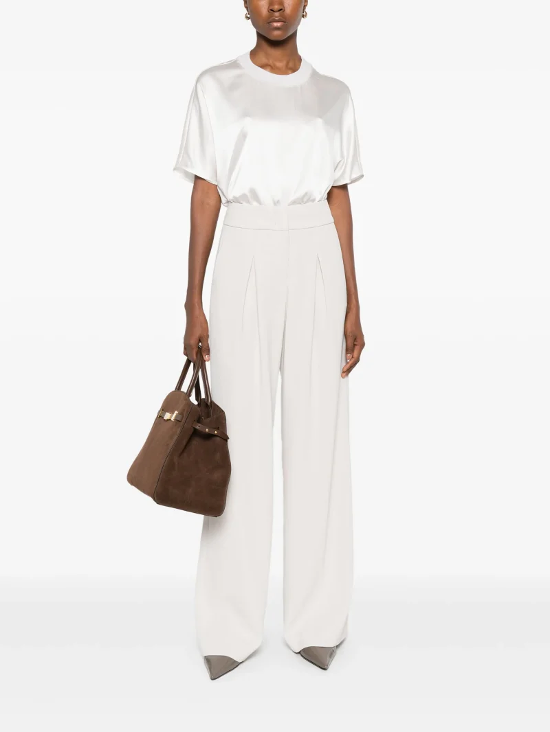 Alternative view of Pantaloni Peserico pleated-front bej