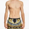 Pantaloni scurti Versace tiger baroque-print multicolor