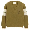 Pulover AMI Paris College Wool