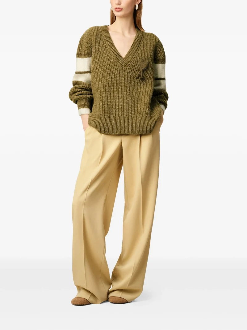 Alternative view of Pulover AMI Paris College Wool