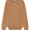 Pulover Gran Sasso Half-Zip Polo maro