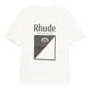 Tricou RHUDE logo-print alb