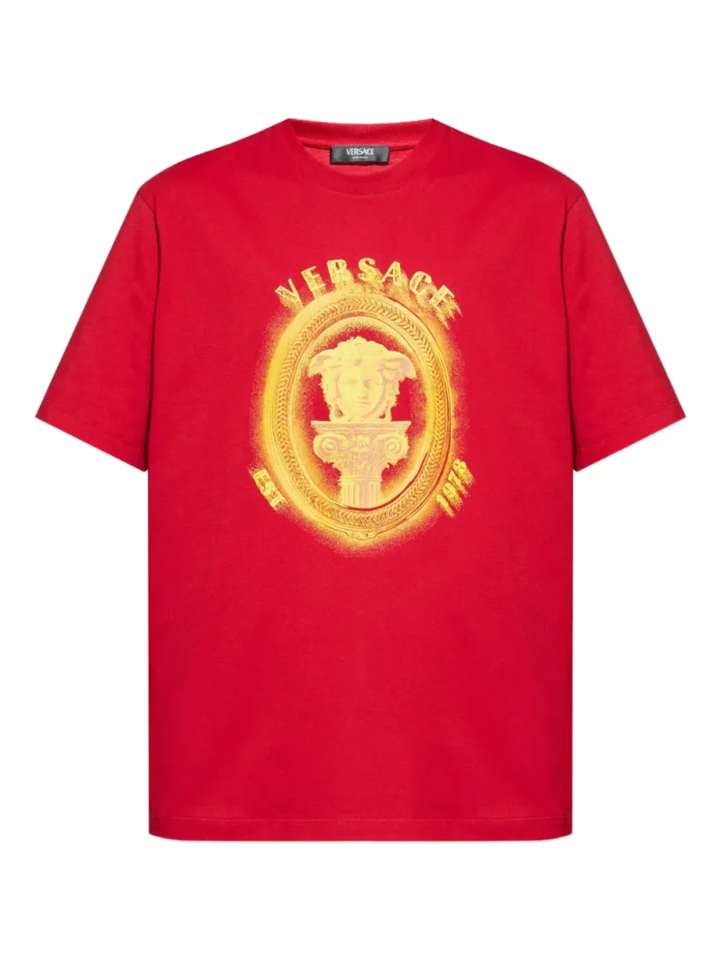 Tricou Versace medusa-embellished rosu