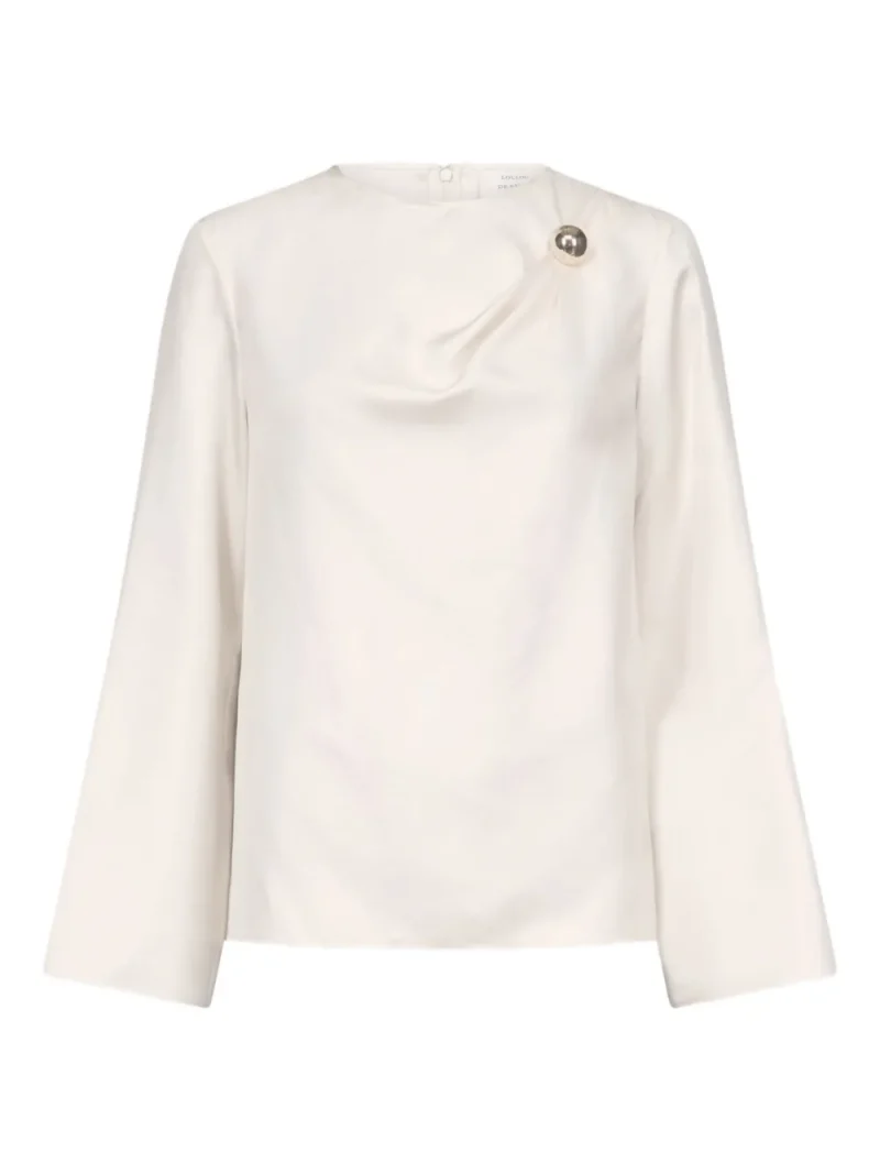 Bluza LouLou de Saison Azae Draped Ornament-Detail ecru