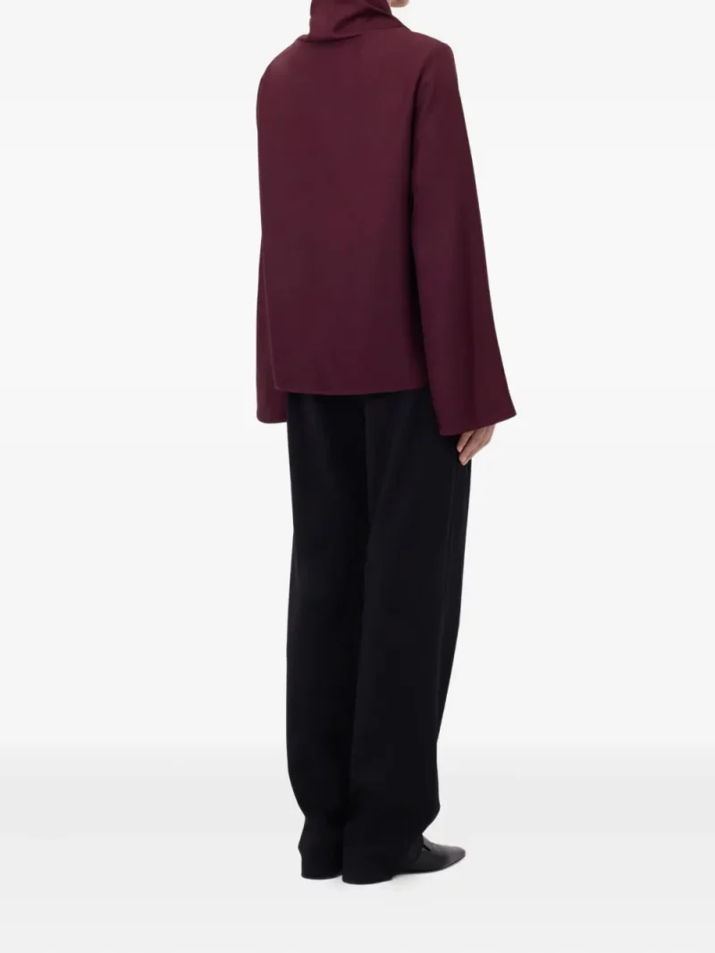 Alternative view of Bluza LouLou de Saison Drawstring-Neck Wide-Sleeve visiniu