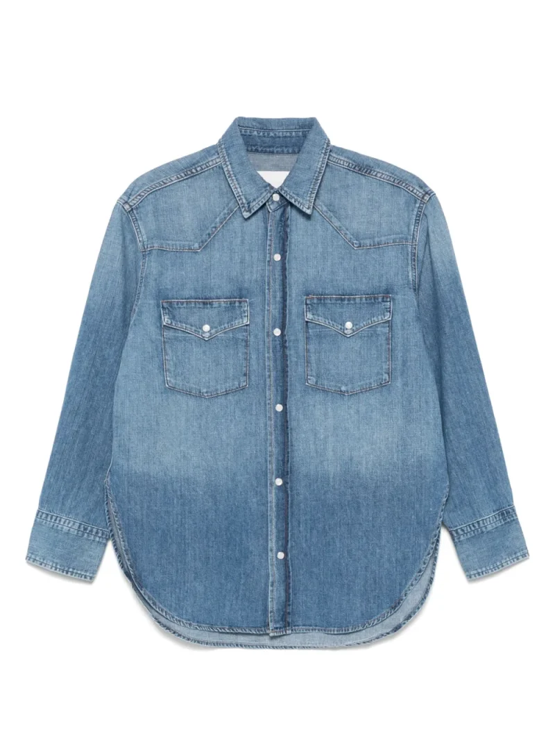 Camasa denim Citizens of Humanity Kayla albastru