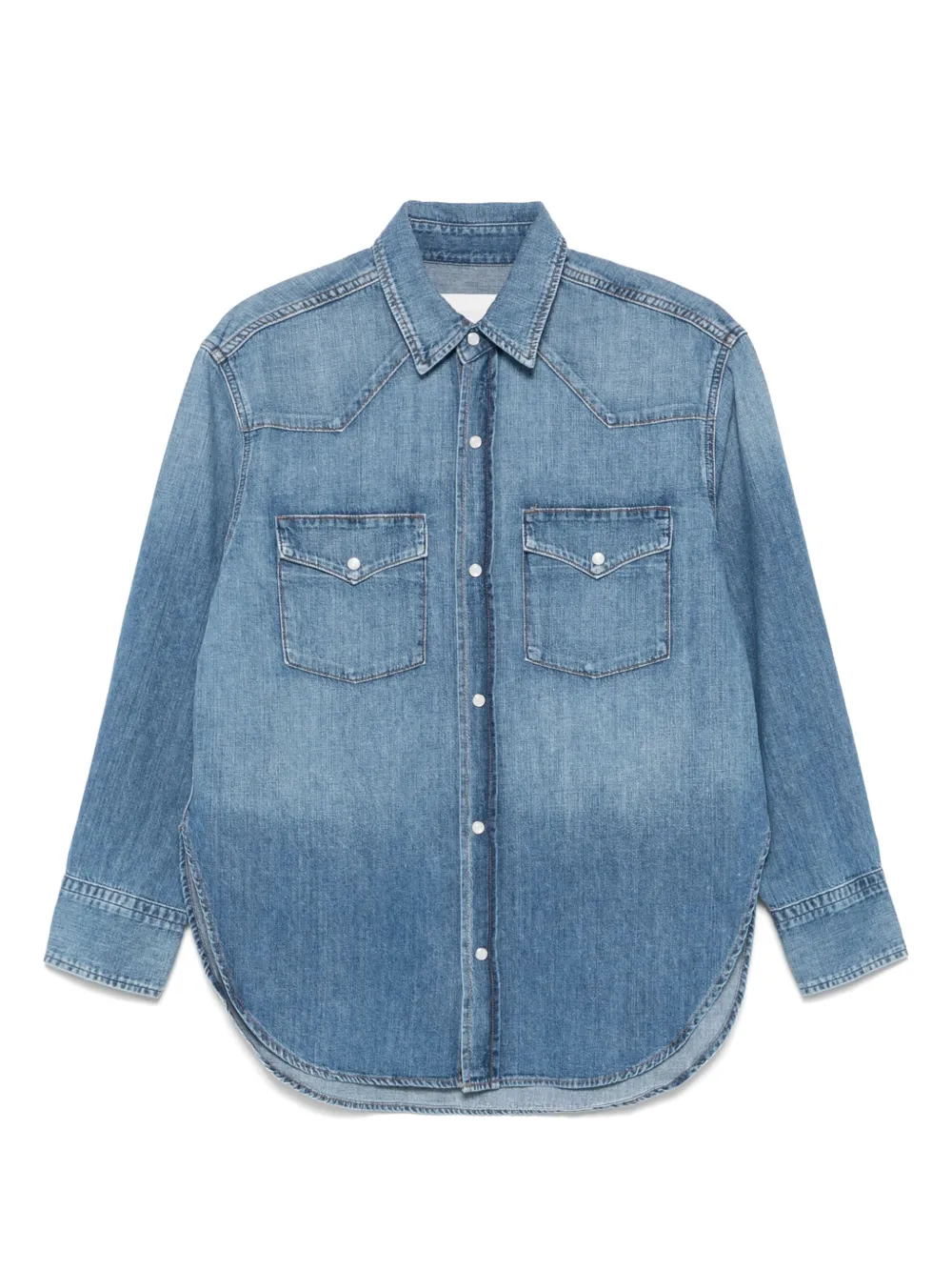 Camasa denim Citizens of Humanity Kayla albastru