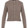 Cardigan Fabiana Filippi Ribbed Button maro