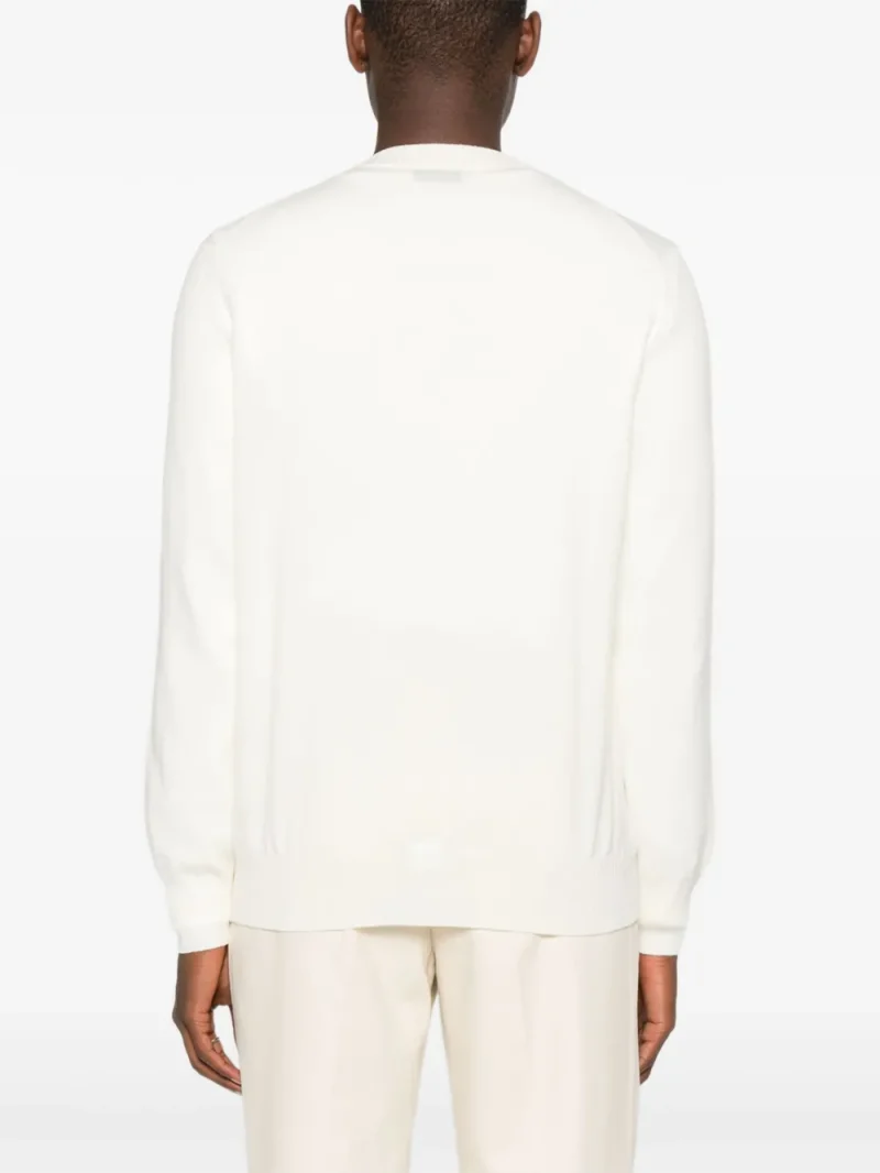 Alternative view of Cardigan Gran Sasso Virgin Wool alb