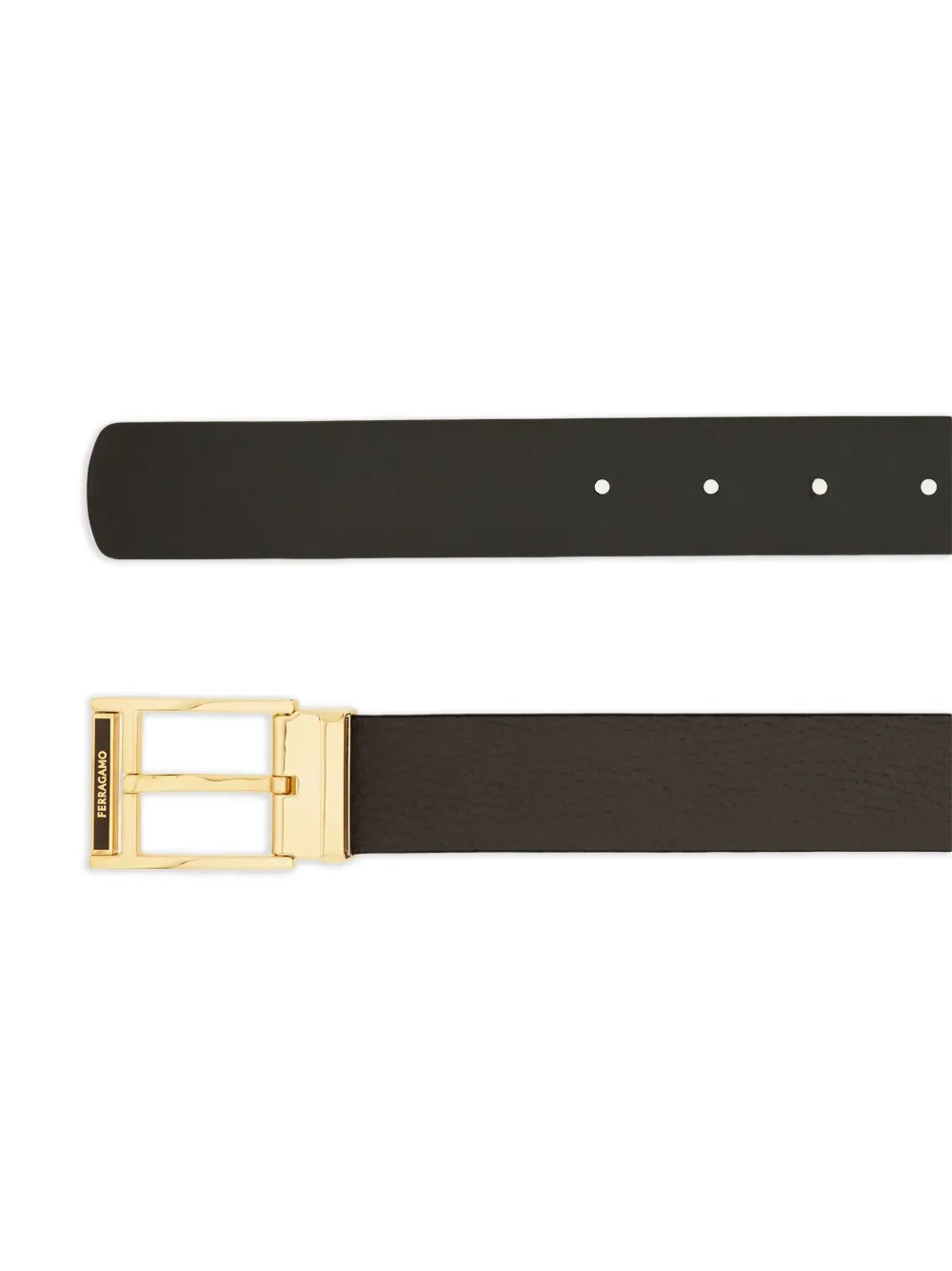 Curea Ferragamo Reversible Square-Buckle maro - imagine 4