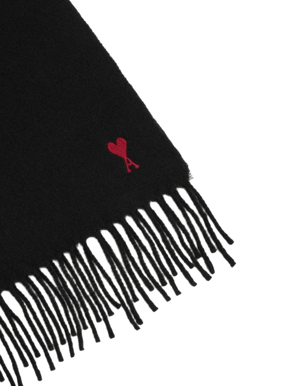 Fular AMI Paris Ami De Coeur Wool negru