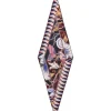 Fular Ferragamo Diamond-Shaped Floral-Print bleumarin