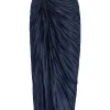 Fusta Cult Gaia Pleated Draped bleumarin