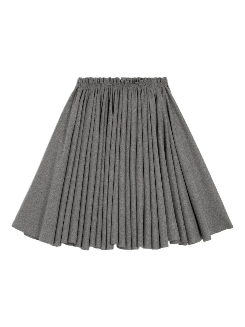 Fusta midi Ami Paris Corolla Wool gri