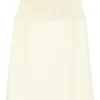 Fusta midi JIL SANDER Ribbed ecru