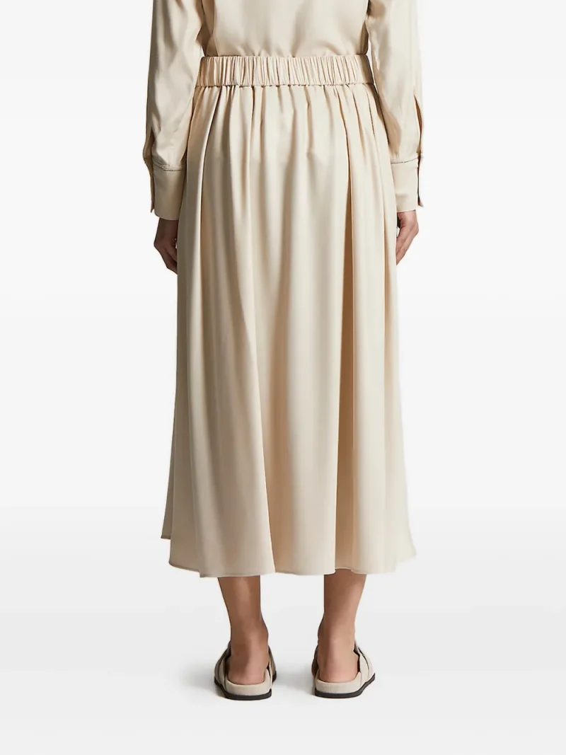 Alternative view of Fusta midi Peserico Pleated bej