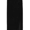 Fusta midi Self-Portrait crystal-embellished negru
