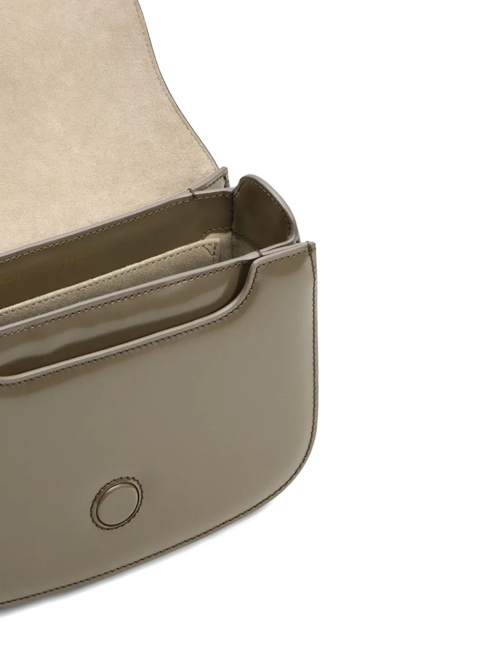 Geanta Ami Paris Black Glazed Leather Paris Paris gri - imagine 6