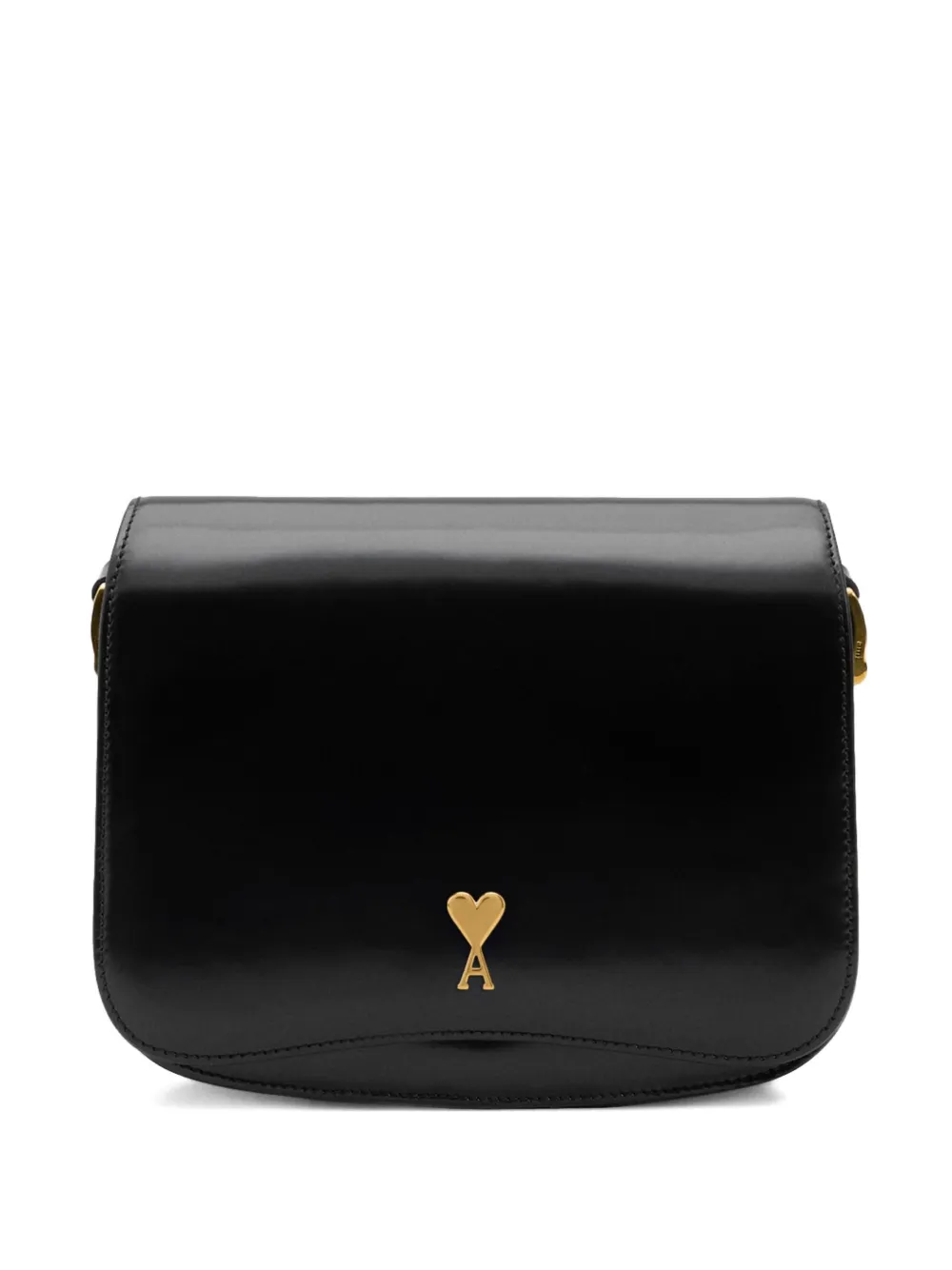 Geanta Ami Paris Black Glazed Leather Paris Paris negru