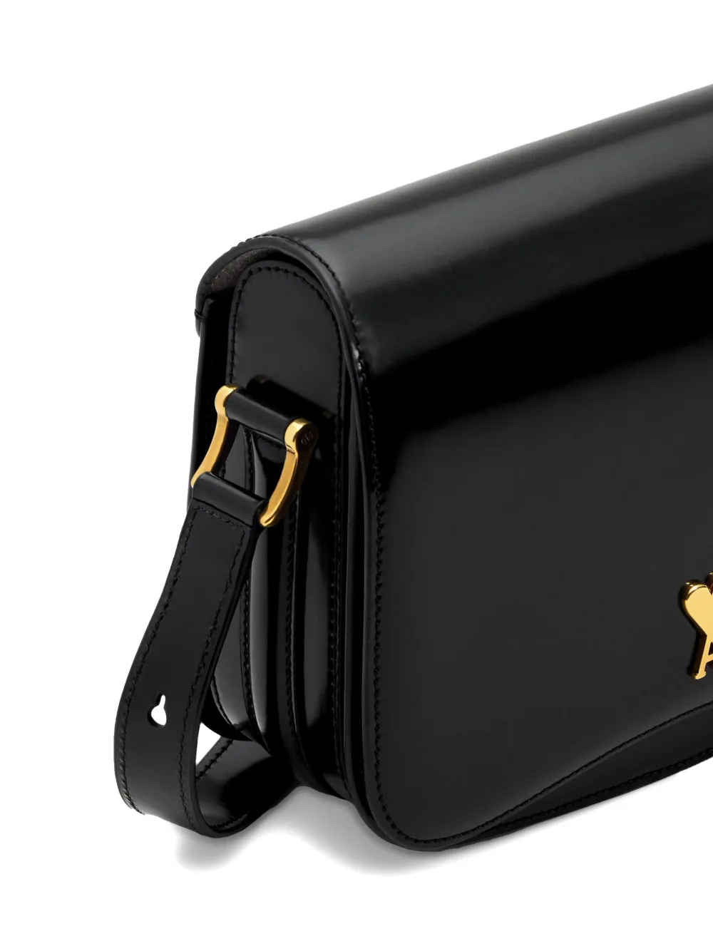 Geanta Ami Paris Black Glazed Leather Paris Paris negru - imagine 5